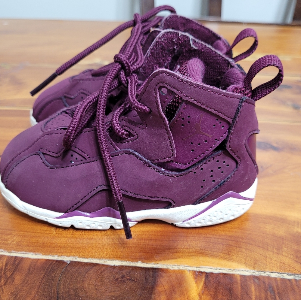 purple Jordan shoes